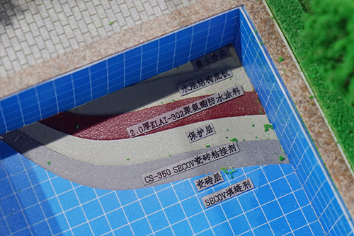 人工湖防水系统图